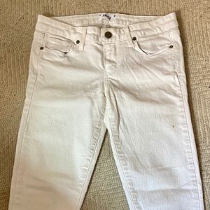 Paige white skinny jeans